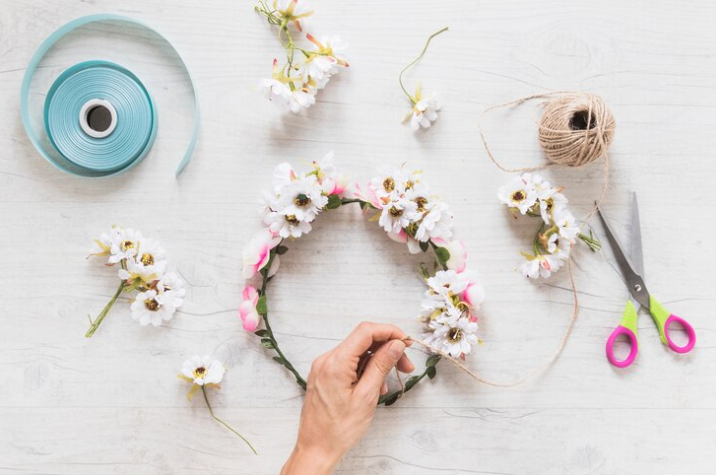 Diademas con flores