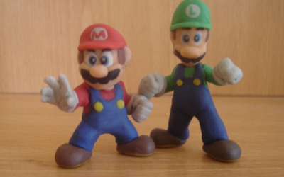 Mario Bros en plastilina